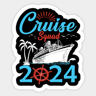 Cruise Squad 2024 Summer Vacation Matching Family Group Sticker